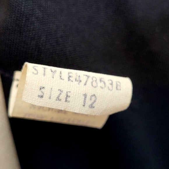 Retro 70s 80s Capelet Evening Gown Formal Black Rhinestone Trim Strait Lane Sm - Picture 10 of 10